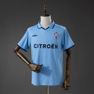 Camiseta Celta de Vigo home UEFA Cup Retro unisex 01/02