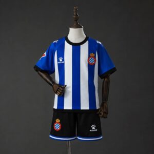 Camiseta + pantalón RCD Español home niño 26/27