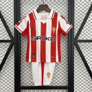 Camiseta + pantalón Sporting de Gijón home niño 25/26