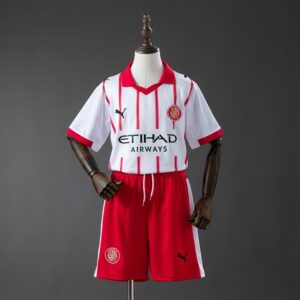 Camiseta + pantalón Girona home niño 25/26