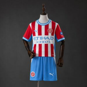 Camiseta + pantalón Girona home niño 26/27