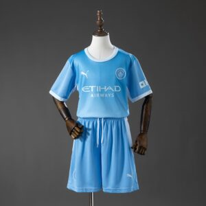 Camiseta + pantalón Manchester City home niño 26/27