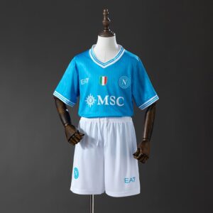 Camiseta + pantalón Napoli home niño 25/26