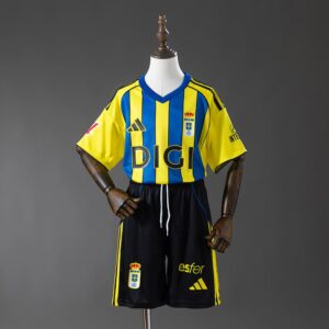 Camiseta + pantalón Real Oviedo away niño 25/26