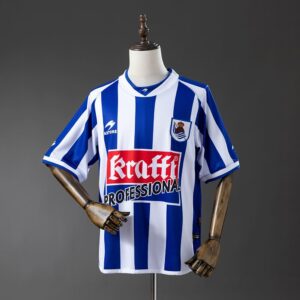 Camiseta Real Sociedad home Retro unisex 02/03