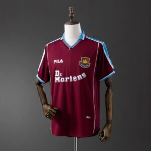 Camiseta West Ham United home Retro unisex 99/01